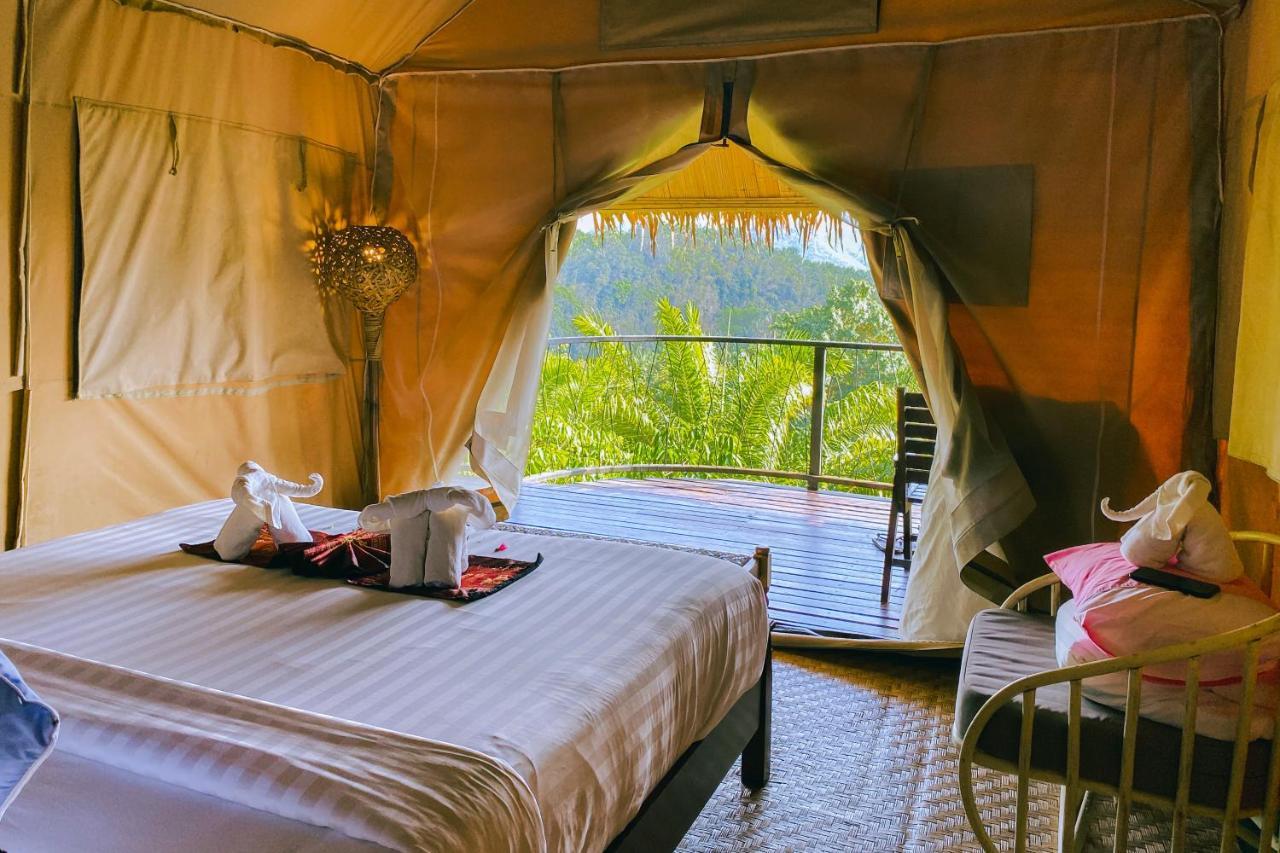 מלון Khao Sok National Park Khao Sok Boutique Camping - Exotic Cliff Camping מראה חיצוני תמונה